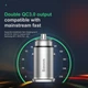 Адаптер автомобільний – зарядне металеве BASEUS Square metal QC3.0 2 USB 30W 5A CCALL-DS01 2 виходи чорний - зображення 5