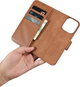Etui z klapką iCarer Real Cowhide Premium Leather 2in1 Wallet Case z RFID do Apple iPhone 14 Pro Brown (WMI14220726-BN) - obraz 15