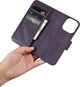 Чохол-книжка iCarer Real Cowhide Premium Leather 2in1 Wallet Case з RFID для Apple iPhone 14 Pro Dark Purple (WMI14220726-DP) - зображення 15
