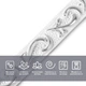 Молдинг Sticker Wall 4950х20х7 мм Белый с серебром SW-00002679 - изображение 4