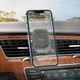 Автомобильный держатель для телефона Автодержатель HOCO CA115 Blue Shark air outlet magnetic Car holder Черный - изображение 3