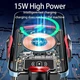 Беспроводное автомобильное зарядное устройство Автодержатель Auto open-close Transparent Wireless Charger XYJ A6 15W RGB - изображение 5