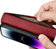 Etui z klapką iCarer Real Cowhide Premium Leather 2in1 Wallet Case z RFID do Apple iPhone 14 Pro Red (WMI14220726-RD) - obraz 12