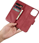 Etui z klapką iCarer Real Cowhide Premium Leather 2in1 Wallet Case z RFID do Apple iPhone 14 Pro Red (WMI14220726-RD) - obraz 15