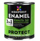 Эмаль антикоррозионная 3в1 "Композит" PROTECT белая RAL 9016 10 кг - изображение 1