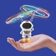 Спиннер Space Космонавт Літаючий Ударостійкий Левітуючий Бумеранг з LED підсвічуванням (63486) - зображення 3