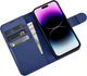 Чохол-книжка iCarer Real Cowhide Premium Leather 2in1 Wallet Case з RFID для Apple iPhone 14 Pro Blue (WMI14220726-BU) - зображення 4