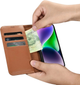 Etui z klapką iCarer Real Cowhide Premium Leather 2in1 Wallet Case z RFID do Apple iPhone 14 Brown (WMI14220725-BN) - obraz 13
