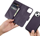 Чохол-книжка iCarer Real Cowhide Premium Leather 2in1 Wallet Case з RFID для Apple iPhone 14 Dark Purple (WMI14220725-DP) - зображення 14
