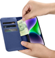 Чохол-книжка iCarer Real Cowhide Premium Leather 2in1 Wallet Case з RFID для Apple iPhone 14 Blue (WMI14220725-BU) - зображення 13