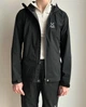 Мембрана куртка Haglofs Glide jacket women технологія Gore-tex infinium туристична на утяжках чорного кольору розмір XS - зображення 1