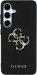 Etui Guess Grained Big 4G Logo Small Classic do Samsung Galaxy S25 Black (3666339449124) - obraz 3