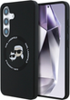 Панель Karl Lagerfeld Silicone Double Heads And Circle MagSafe для Samsung Galaxy S25 Black (3666339450151) - зображення 1