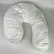Подушка ортопедическая анатомическая для сна Side Sleeper Pro, эргономичная антиаллергенная подушка-подковая с выемкой для уха и поддержкой шеи и плеч, против храпа, из полиэстра и синтетического хлопка Белая, F-16 - изображение 2