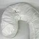 Подушка ортопедическая анатомическая для сна Side Sleeper Pro, эргономичная антиаллергенная подушка-подковая с выемкой для уха и поддержкой шеи и плеч, против храпа, из полиэстра и синтетического хлопка Белая, F-16 - изображение 5