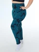 Женские лосины пуш ап мраморные повседневные plus size для тренировок marble с push up эффектом 4XL зеленый (17015156) - изображение 1