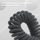 Кабель ATTACK SHARK C01PRO Type-C - Aviator COILED CABLE (Black) - изображение 2