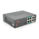 4х портовый PoE коммутатор с автоперезапуском ONV-H1064PSD , 4хРоЕ 100 Мбит + 2хUplink 100 Мбит до 250м, IEEE802.3af/at , общая мощность 65Вт - изображение 1