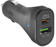 Автомобільний зарядний пристрій SBS 25W USB-A USB-C Power Delivery Black (TECRPD25W) - зображення 1