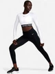 Спортивный топ для фитнеса женский Nike Nike Pro Df 365 Crop Ls FV5484-017 M Белый (0198482946302) - изображение 3