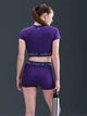 Спортивный топ для фитнеса женский Nike W Np Df Ss Top Tt Grx HV3673-547 M Фиолетовый (0198484874962) - изображение 2