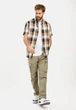 Рубашка Camel Active Checked Short-Sleeve Shirt Made of Pure Cotton XXL Коричневый/Бежевый (1109-4064478958665) - изображение 3