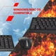 Комплект (Клавиатура и мышь) Canyon SET-W01 Keyboard+Mouse Wireless Black (CNE-HSETW01) - изображение 5