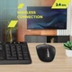 Комплект (Клавиатура и мышь) Canyon SET-W01 Keyboard+Mouse Wireless Black (CNE-HSETW01) - изображение 6
