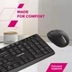 Комплект (Клавиатура и мышь) Canyon SET-W01 Keyboard+Mouse Wireless Black (CNE-HSETW01) - изображение 10
