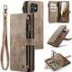 Чохол-гаманець CaseMe Retro Leather з манітом та ремінцем для Samsung S22 Ultra Коричневий - зображення 2