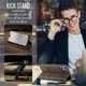 Чехол-книжка CaseMe из нубука для iPhone 16 Plus Тёмно-коричневый - изображение 3