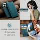 Чехол-книжка CaseMe из нубука для Xiaomi Redmi Note 14 4G (24117RN76G) Бирюзовый - изображение 9