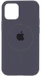 Чохол Silicone Premium case MagSafe з захистом камери та дисплея для iPhone 16 Pro Max Full Protective dark grey 4030 - изображение 1