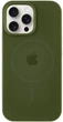Чохол Silicone Premium case MagSafe з захистом камери та дисплея для iPhone 12 Pro Max dark olive 9647 - изображение 1