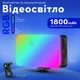 Портативне відеосвітло RGB для фото- та відеозйомки, накамерне світло з прищіпкою (3414) - зображення 1
