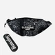 Сумка бананка на пояс женская Supreme 186222 Черно-белая (LV2200004920870) - изображение 1