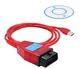Авто сканер с переключателем FiatEcuScan KKL VAG 409.1 чип FTDI FIAT FT232RL+9241A Красный - изображение 6