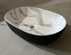 Раковина накладна MIXXUS PREMIUM ELLIPSE-0105 MARBLE-BLACK овальна, глянцева, мармуровий колір - изображение 8