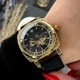 Наручные часы Awarder 021-3D Где бы ни была Gold-Black-Black Leather - изображение 4