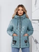 Женская демисезонная куртка с капюшоном стеганная KHAN 00504 54-56 Светло-зелёный ( KH - 00504/010 D ) - изображение 1
