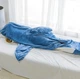 Пижама кигуруми акула Shark Blanket XL - 155-165 см Плед акула серо-синяя - изображение 5