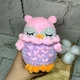 Мягкая игрушка ручной работы вязаная амигуруми Hand Made Сова Сплюшка 12 см Розовая 202-65-4 - изображение 2
