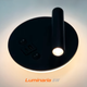 Светильник бра CHARG 8W черный Luminaria 3000К 480Lm 220V IP20 145х145х80мм светодиодный настенный акцентный - изображение 8