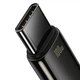 Кабель Baseus Tungsten Gold Fast Charging Data USB-A to Type-C 100 Вт 1 м Black (CAWJ000001) - изображение 4