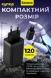 Мощное зарядное устройство GaN5 Pro 65W Baseus 1xUSB-A + 2xType-C (CCGP120201) Black - изображение 2