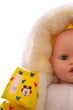 Комбинезон на меху для девочки Babykroha без логотипа с принтом Микки желтый 74 см (54116) - изображение 4