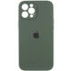 Чохол Silicone Premium case з захистом камери для iPhone 16 Pro Max Full Camera Protective dark olive 3380 - изображение 1