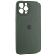 Чохол Silicone Premium case з захистом камери для iPhone 16 Pro Max Full Camera Protective dark olive 3380 - изображение 2
