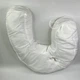 Подушка для сну ортопедична анатомічна Side Sleeper Pro ергономічна подушка-підкова проти хропіння, з виїмкою для вуха і підтримкою шиї та хребта, поліестер і синтетична бавовна Біла, FG-196 - зображення 9