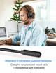 Наушники с микрофоном шумоподавлением USB+3.5 мм mini-jack проводная гарнитура для колл центра New Bee H360 - изображение 3